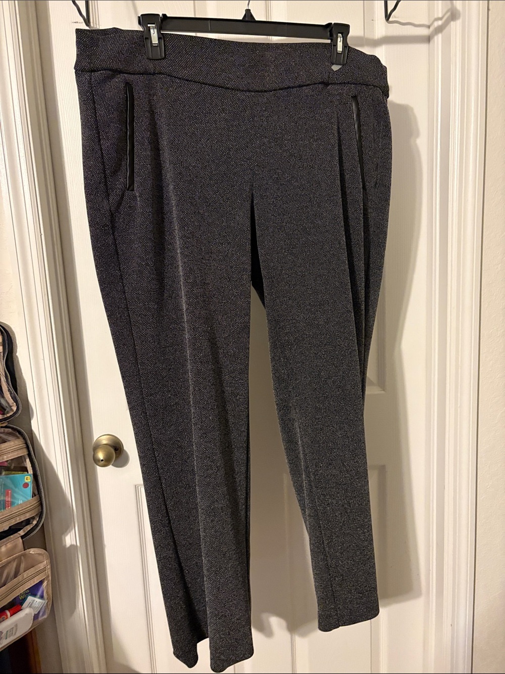 Lane Bryant Pull-on Pants Dressy Tweed Black Academia Trouser 22/24 Plus Size